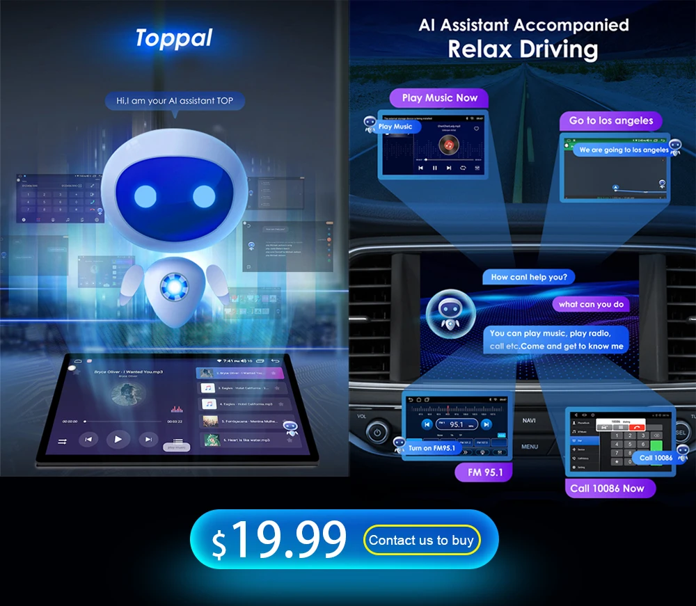 Only An Active Code of Software for Intelligent AI Voice Assistant Voice Control for All Android Car Radios Stereos In Our Shop.