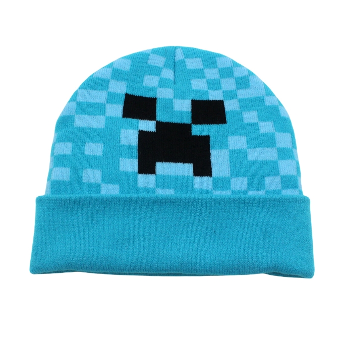 Minecraft クリーパー大人子供帽子アニメキャラクタースタイル刺繍ニット秋/冬暖かい防寒パーカー誕生日ギフト