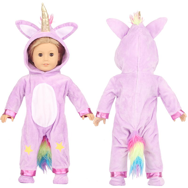 おもちゃアクセサリー 5 色フィット 18 インチ 43 センチメートル人形の服生まれたばかりの赤ちゃん動物人形の服スーツ用ベビーハロウィンフェスティバルギフト