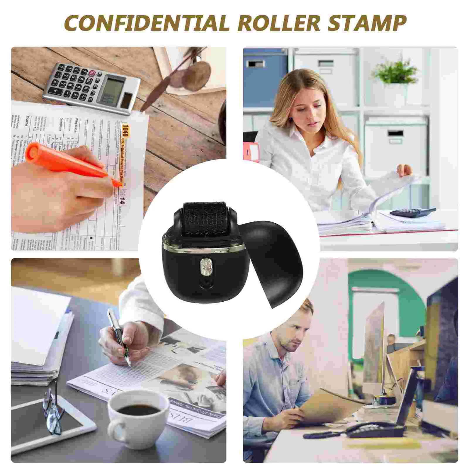 Stamp Roller Walker Multi-function Id Anti-counterfeiting Markers Black Ceramics Rollers
