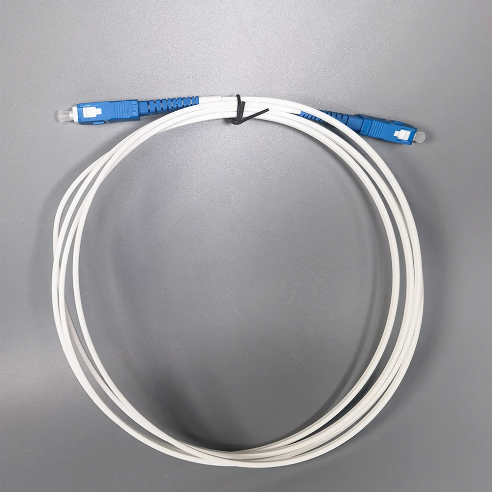 Indoor Drop Fiber Cable Fiber Optic Patch Cord 1M-120M FTTH Single Mode SC/UPC-SC/UPC Factory Wholesale Free Adapter