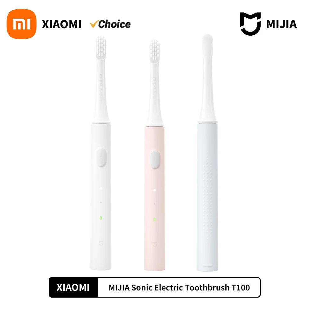 XIAOMI-cepillo de dientes eléctrico Mijia T100, dispositivo inteligente resistente al agua IPX7, recargable por USB, para blanquear los dientes