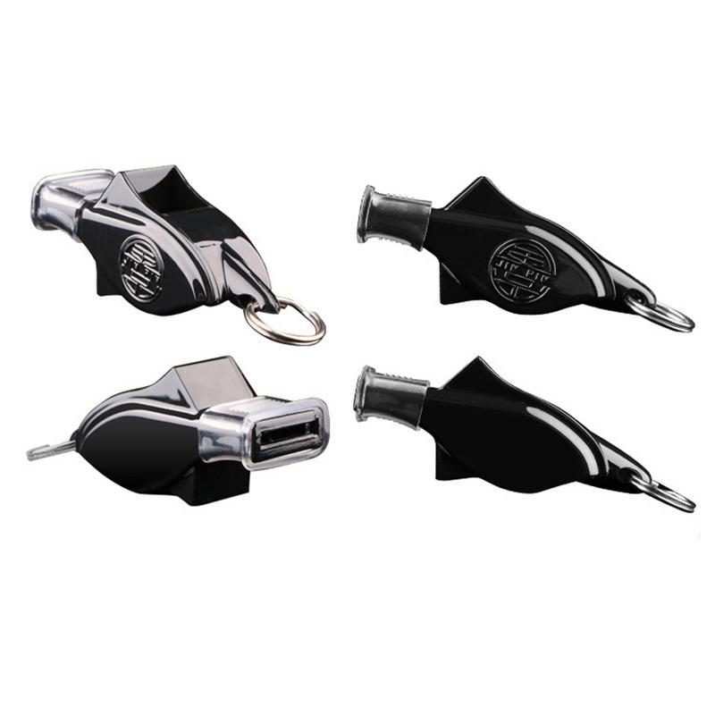 Loud Whistle 130dB Hyper Whistle Sports Alarm Whistles With Lanyard Padded Mouth Clip Loud Crisp Sound Whistle For Officials