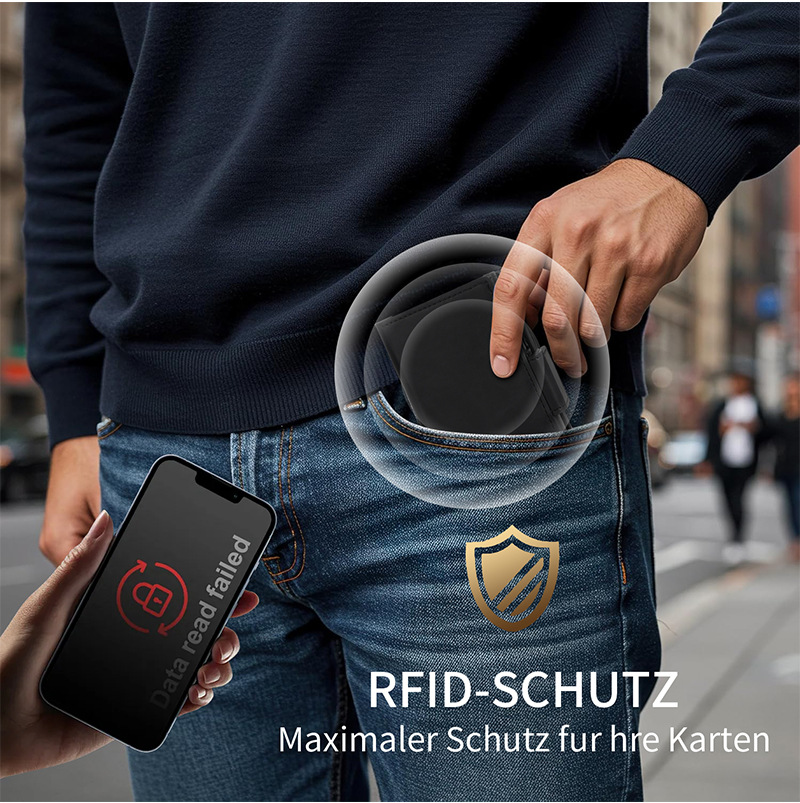 Magnetischer Kreditkartenetui, luxuriöse Herren-Geldbörse, RFID-blockierend, Pop-Up, minimalistische Geldbörse, Leder, Bankkartenetui, Geldbörse für Herren