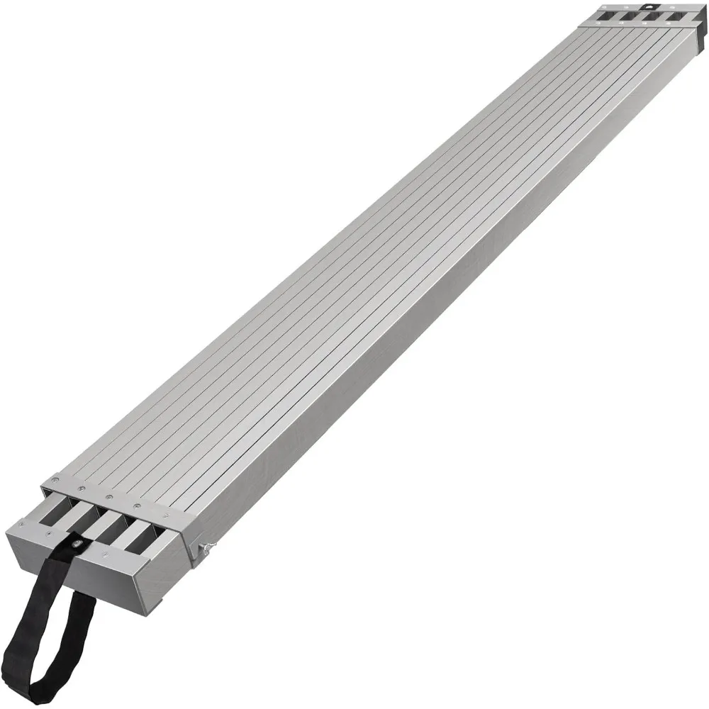 VEVOR Aluminum Telescoping Work Plank, 6-9FT, 500lbs Capacity, 12.5 inch Width, Scaffolding Plank with Skid-Proof Platform Scaff