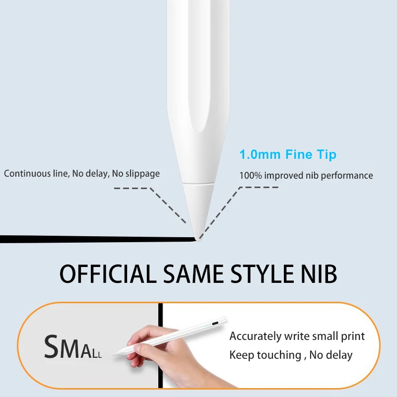 For Apple Pencil 2 1 For iPad Pencil Bluetooth Stylus Pen for iPad A16 Air 11 M2 M3 Pro 12.9 10.2 10.9 Mini 6 for Apple Pencil