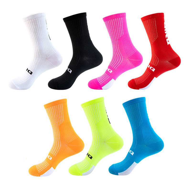 4 Paar Fahrradsocken für Herren, hochwertig, professionelles Radfahren, schweißabsorbierend, atmungsaktiv, zum Laufen, Outdoor, Wettbewerb, Radfahren