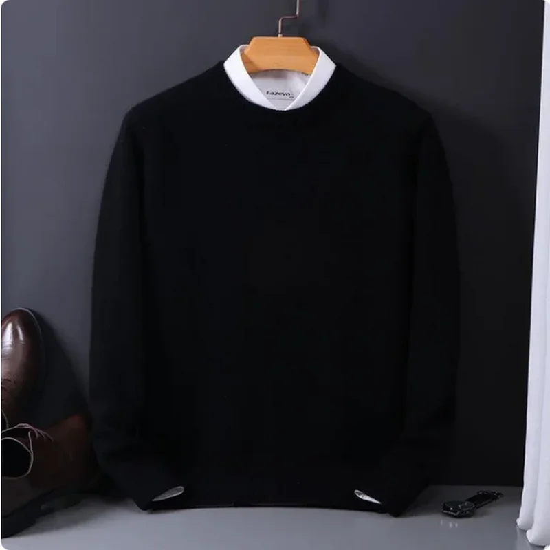 Suéter de caxemira com o pescoço, pulôveres soltos, blusa extragrande, camisa de malha, casual coreano, novo, outono, inverno, M-3XL, 2022