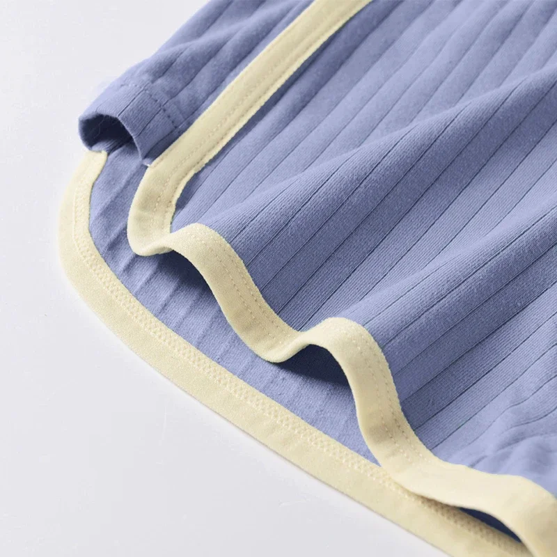 1/3 pçs 100% algodão sólido listrado boxer masculino sexy malha respirável u virilha roupa interior alta elástica ampliar cintura cuecas