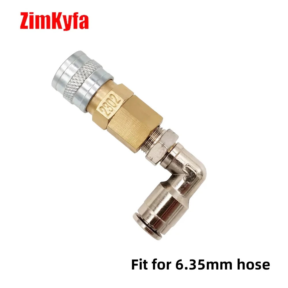 Foster 23-2 Male/2302 US HPA Quick Disconnect Push-In Fitting to OD 4mm(5/32) /6.35MM(1/4 Inch) Hose For Air Tool
