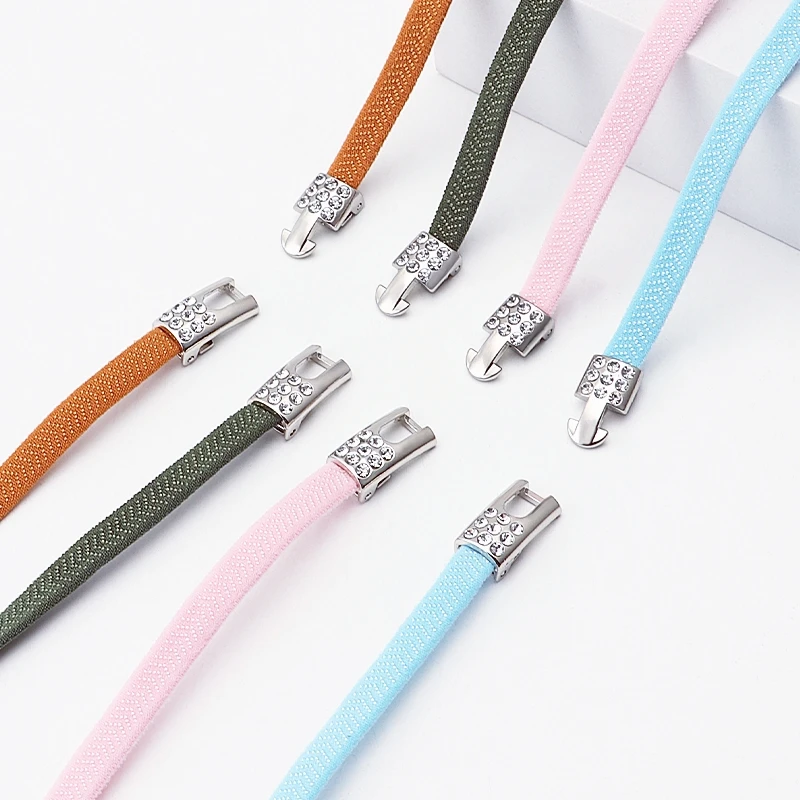 1 paio/2 paia di lacci con chiusura a diamante senza lacci lacci elastici scarpe da ginnastica senza lacci lacci per scarpe per bambini accessori per scarpe con lacci per adulti