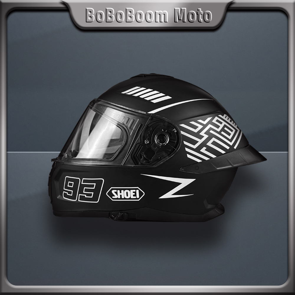 Para SHOEI pegatina para casco de motocicleta NO.93 calcomanía pegatinas de vinilo accesorios de modificación lente decorativa impermeable