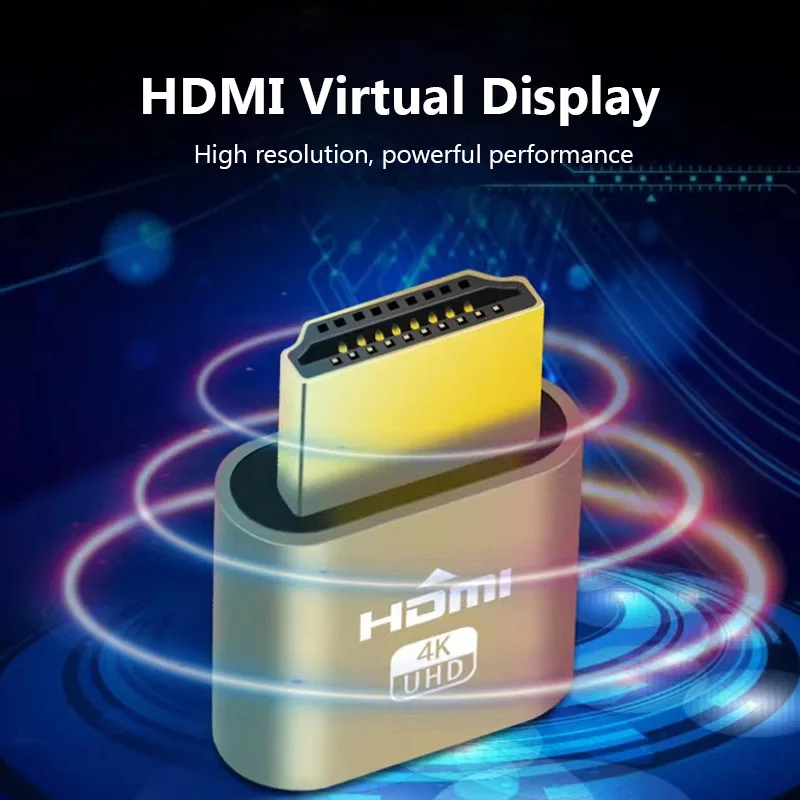 HDMI-kompatibel Dummy Stecker Virtuelle Display Headless Ghost Display Emulator 4K DDC EDID Dummy Emulator Adapter Für Bitcoin bergbau