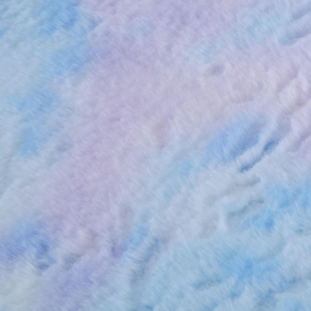 Butterfly Kids Desk & Chair - Adjustable, Swivel, Furry, Blue - Home, Bedroom, School, Dorm