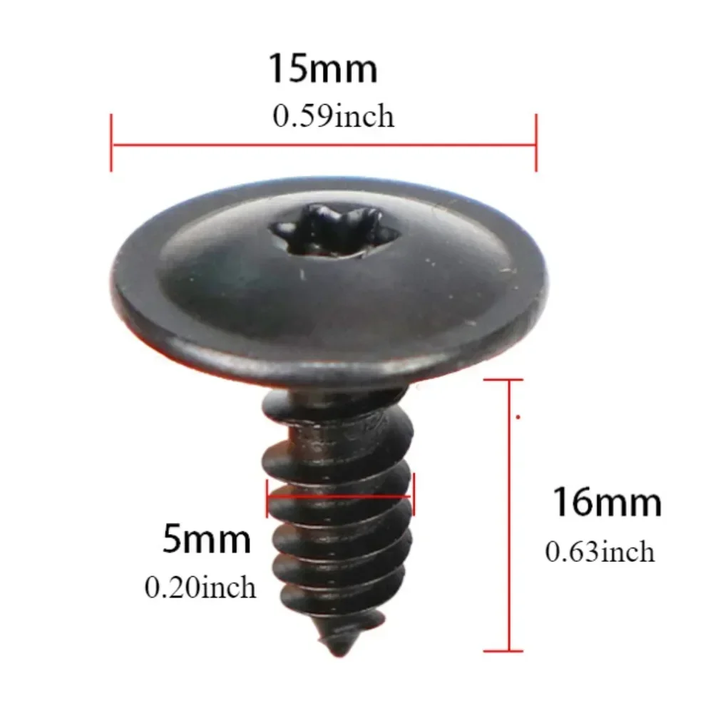 10 Uds Clips de coche tornillos de rosca accesorios de coche para VW Polo Golf 4 5 6 7 Beetle MK3 MK4 MK5 MK6 Bora CC Passat B6 B5