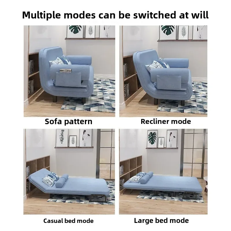 Folding sofa bed dual-purpose leisure Internet celebrity sofa nap simple sofa small apartment multi-functional simple bed