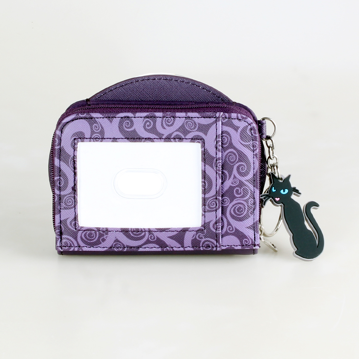 Cartera de mujer de dibujos animados de anime, tarjetero de chica linda y moderna, monedero con llavero