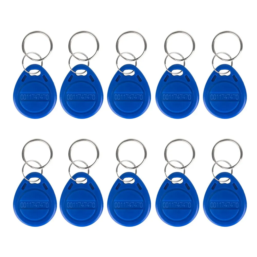 Multiple Colors ID Keychain 125Khz Read Only Smart Chip RFID Clone Token TK4100 EM4100 Duplicator Copy Badge Tag Card 10-20pcs