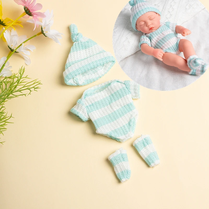 เสื้อผ้าตุ๊กตาสำหรับทารก20เซนติเมตรอุปกรณ์ตุ๊กตา DIY สำหรับ20เซนติเมตรตุ๊กตาเสื้อกันหนาว jumpsuite เสื้อผ้าสำหรับตุ๊กตาทารกเกิดใหม่ขนาดเล็ก