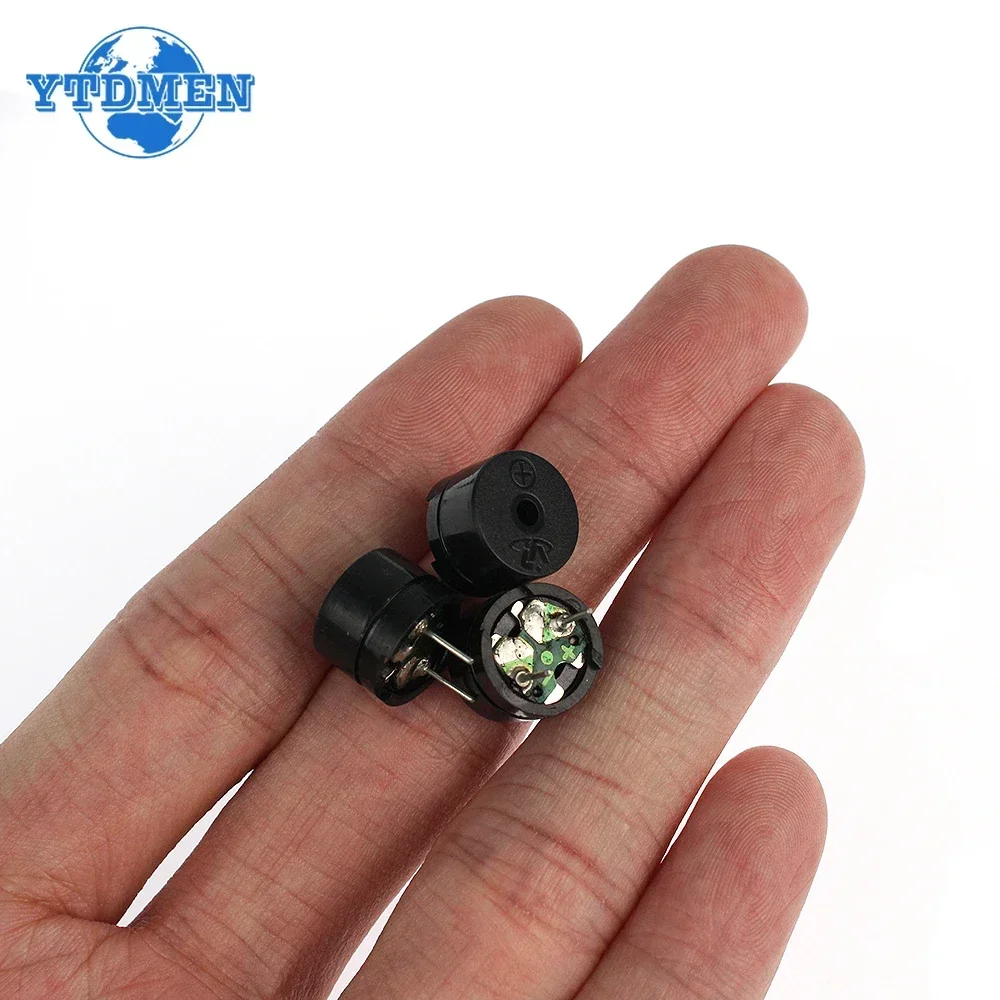 10 Uds 12085 zumbador pasivo 12MM * 8,5 MM 42R resistencia 3V 5V 9V 12V en uso común Mini Kit de zumbador piezoeléctrico, para Arduino