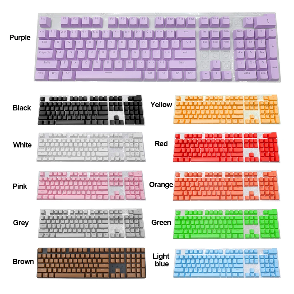 104 stücke ABS Universal Mechanische Tastatur Tastenkappen Desktop-Computer Ergonomische Leere Tastenkappen Für Cherry MX Mechanische Tastatur Kappen
