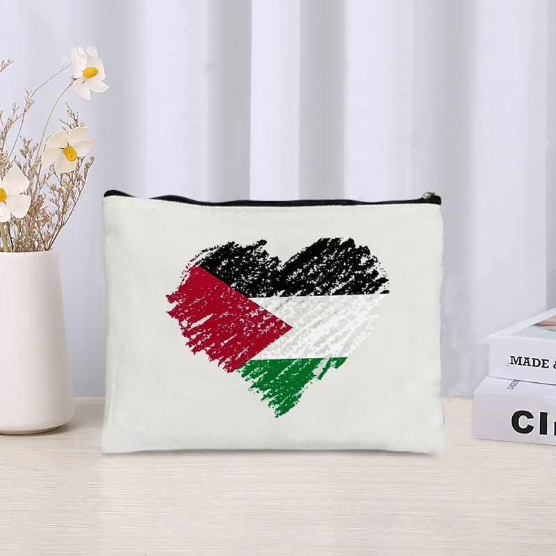 Bolsa con cremallera de lona impresa en forma de cuchillo, lápiz labial, Perfume, producto para el cuidado de la piel, bolsa de cosméticos, organizador, estuche para lápices de almacenamiento de artículos diversos