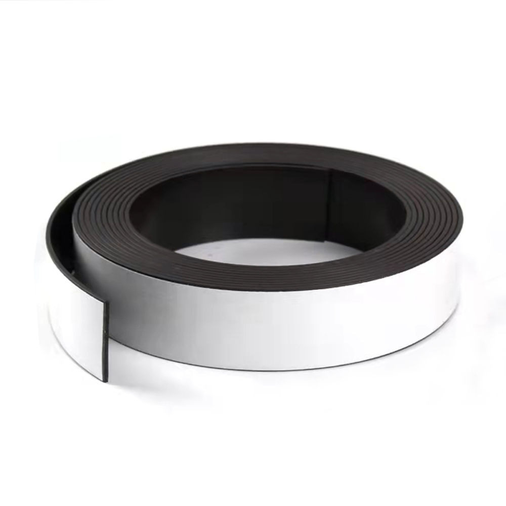 Cinta magnétique autoadhésive flexible10-50mm ancha 1.5/2mm gruesa 1m Para manualidades, imanes bricolage nevera, decoración magnétique.