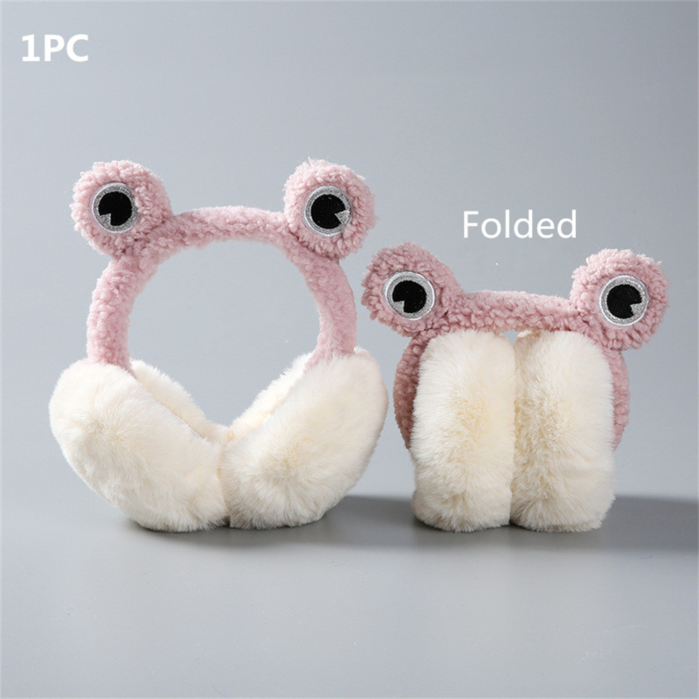 Cache-oreilles chauds d'hiver pour femmes, protection des oreilles, artefact mignon, chapeaux d'oreille de grenouille, oreillette antigel