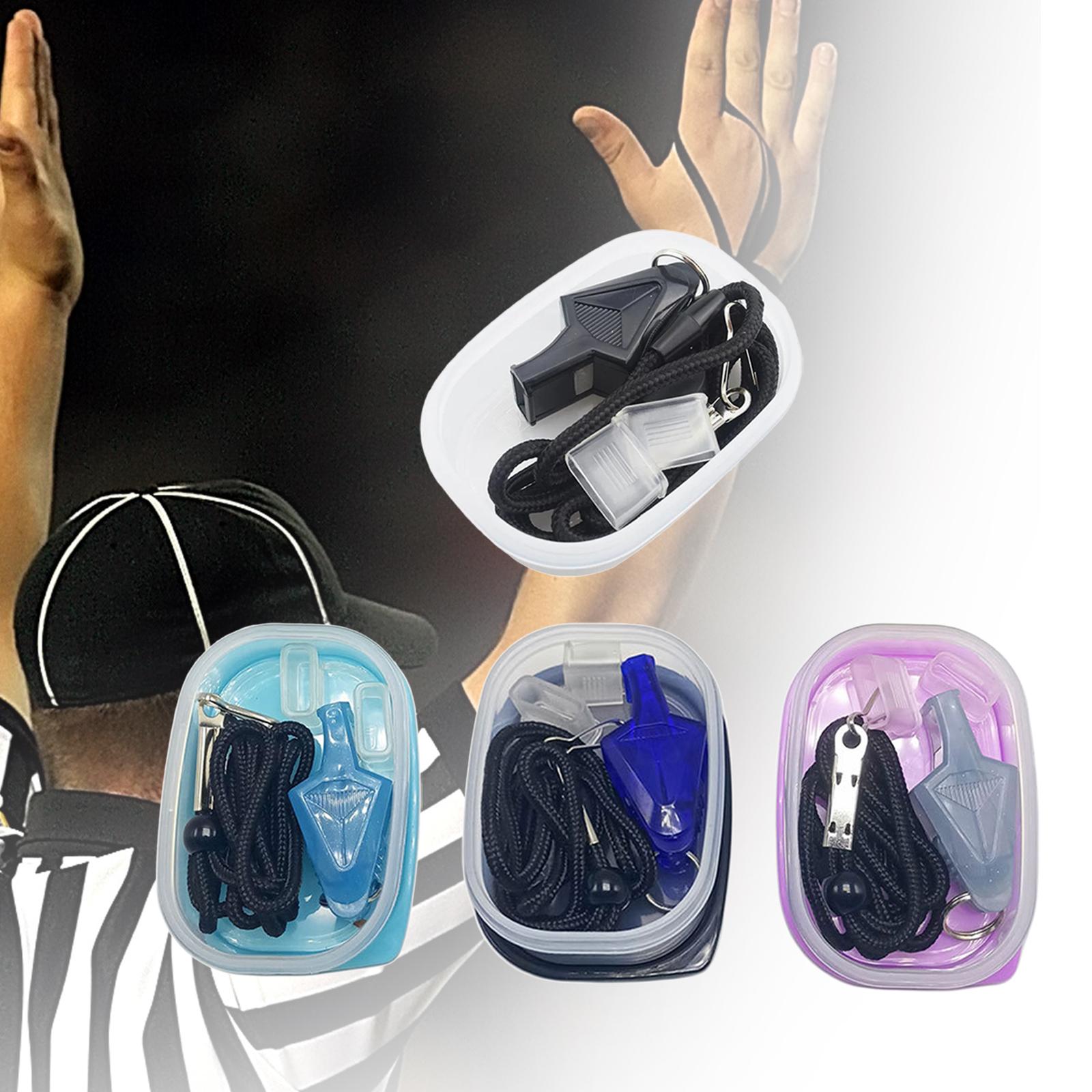 Apito de árbitro de treinador, som nítido e alto com aderência na boca e cordão escolar