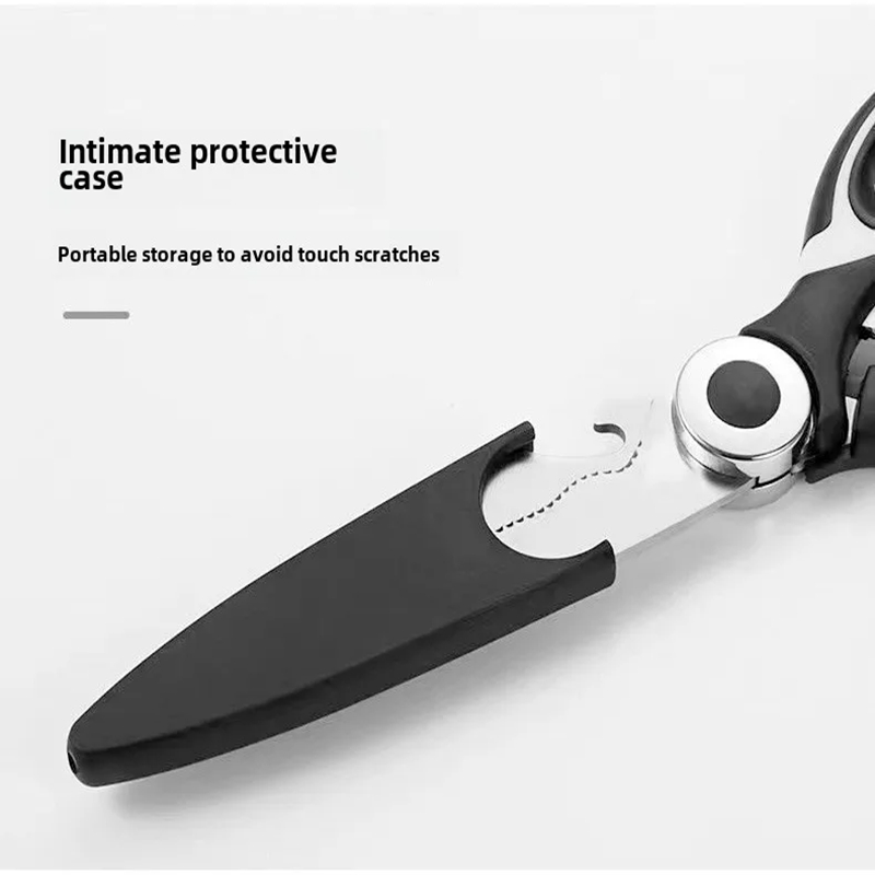 Multifunctional kitchen scissors Household fish cutting meat scissors Stainless steel scissors Kitchen Gadgets Utility