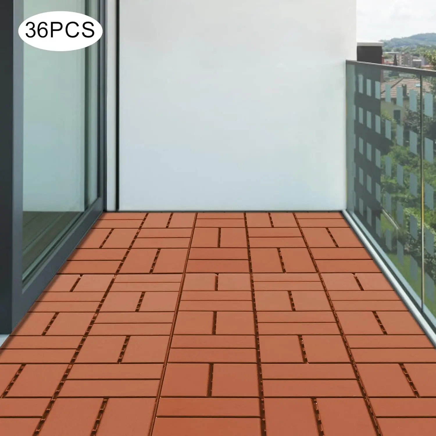 พลาสติก Interlocking Deck กระเบื้อง,พื้นลานกลางแจ้ง,12 "x 12" Interlocking Decking กระเบื้องกลางแจ้ง,กันน้ํา,Patio Pavers