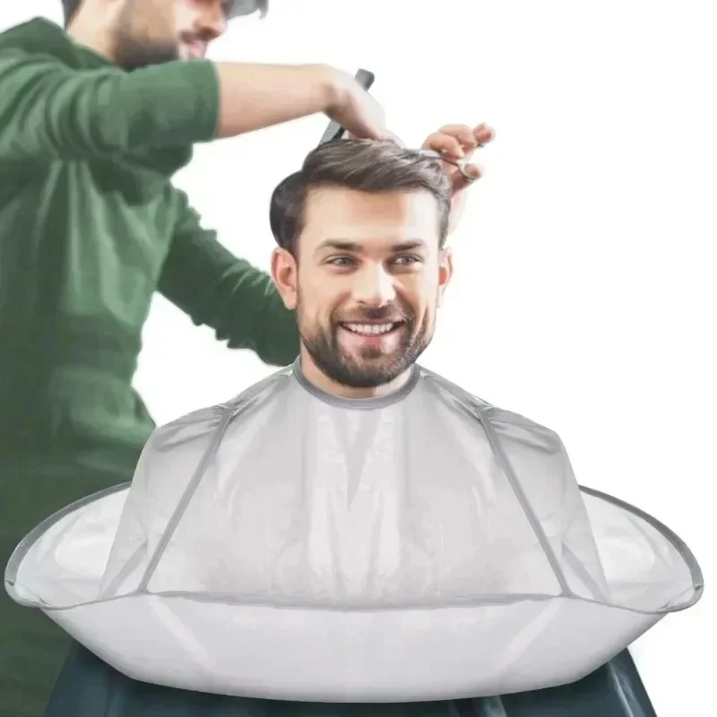 クリエイティブ DIY エプロンヘアカットマントコートサロン理容師スタイリストケープ傘散髪マント理髪ホームクリーニングプロテクター