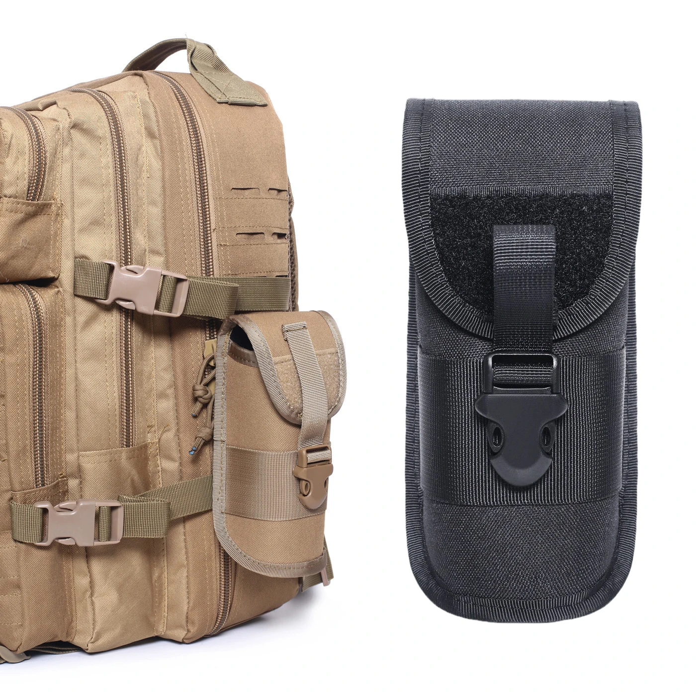 MOLLE Brillenetui Anti-Stress Utility Sonnenbrillenetui EDC Outdoor Wandern Jagd Zubehör Brillenetui Tasche
