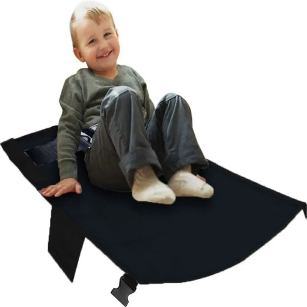 Asiento de coche, tela de buey, cama de avión, pedales rectangulares de Color sólido, extensor de asiento de cama, reposapiés