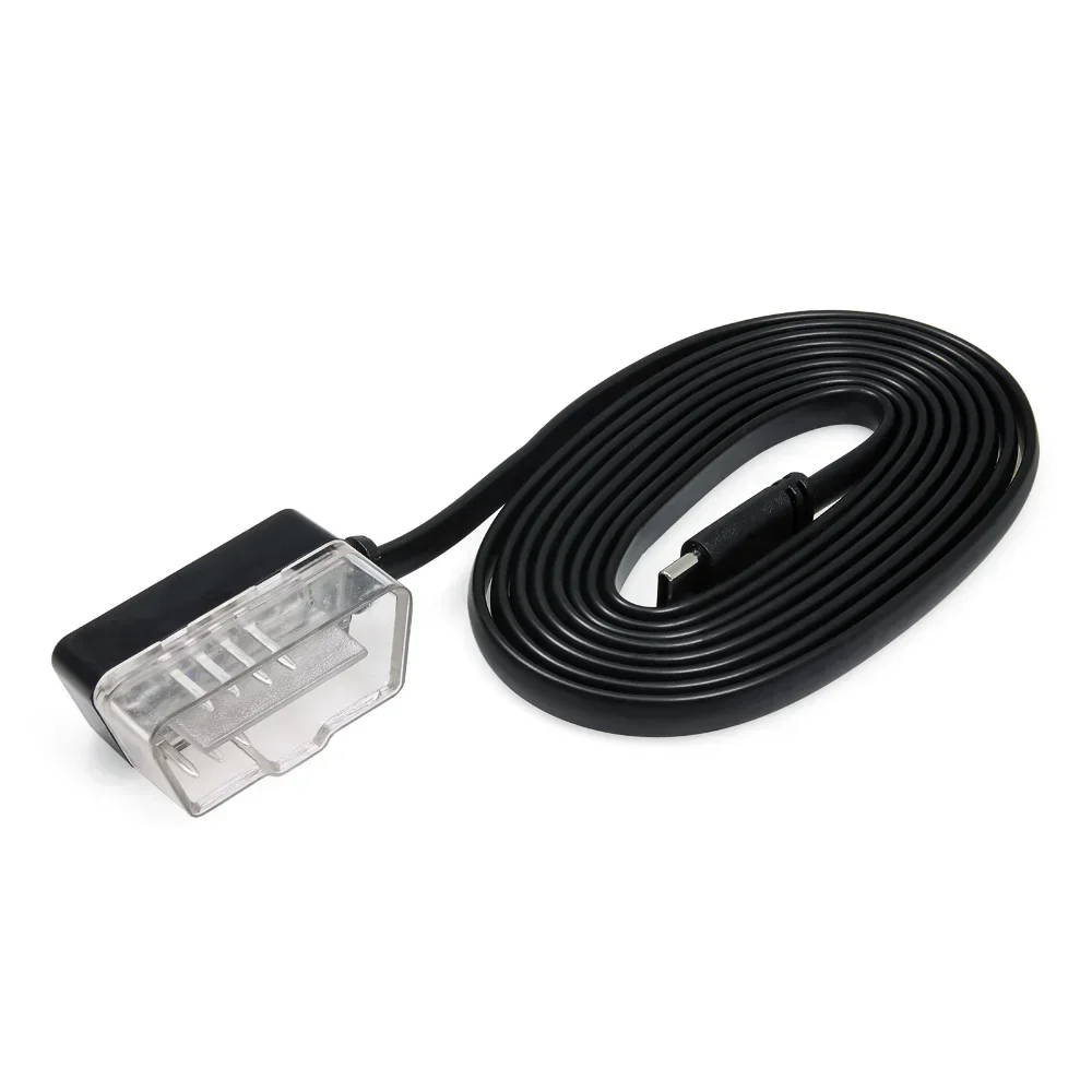 1.7m tipo-c mini cabo de conexão usb para obdii head up display p24 p10 scanner de carro obd2 cabo de extensão conector adaptador ecu
