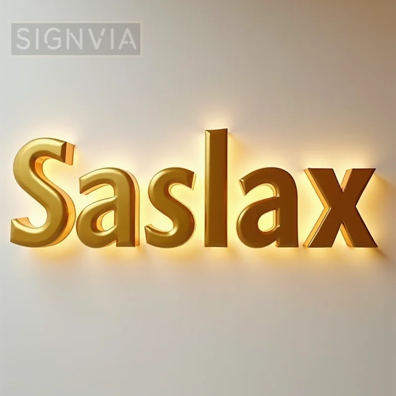 Custom 3D LED Illuminated Metal Letters Sign For Business Storefront Outdoor Waterproof Backlit Light Up Advertising Signage