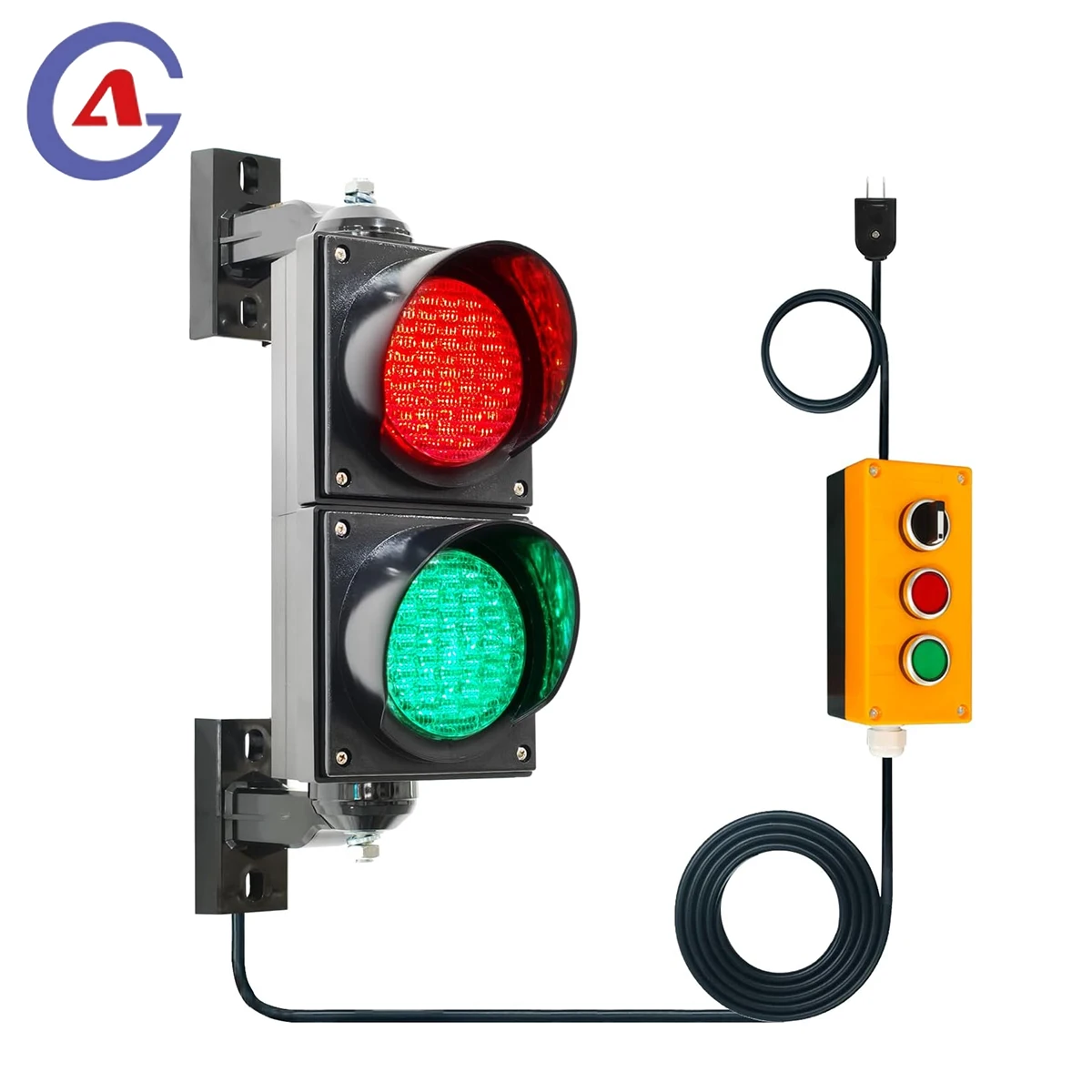 Traffic Lights Red Green Stick Safety Signal Light Indicator Warning 100mm Control Button Controller Security Led Signals 220v