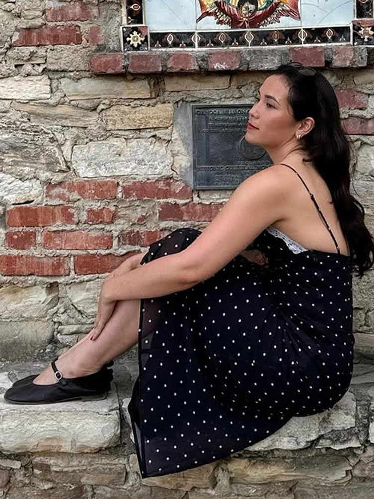 Tossy-Robe longue en dentelle, col en v, patchwork, dos nu, taille haute, slim, spaghetti, pour les abonnés, tenue de soirée, printemps