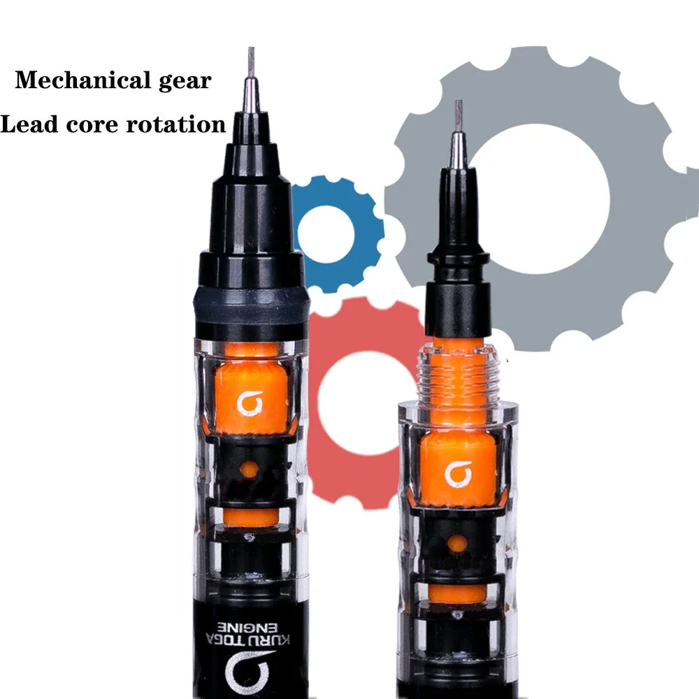 UNI Kuru Toga Druckbleistift M5-452 Zeichenstift 0,5 mm Niedriger Schwerpunkt Automatische Rotation Schulbedarf Schreibwaren
