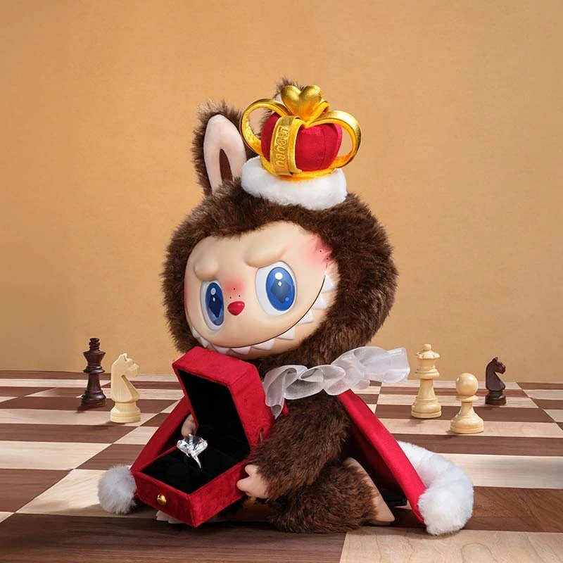 100% オリジナル Labubu V3 モンスターズレッツチェックメイトシリーズビニールフェイス人形女王キーホルダーペンダント Labubu フィギュアコレクションギフト