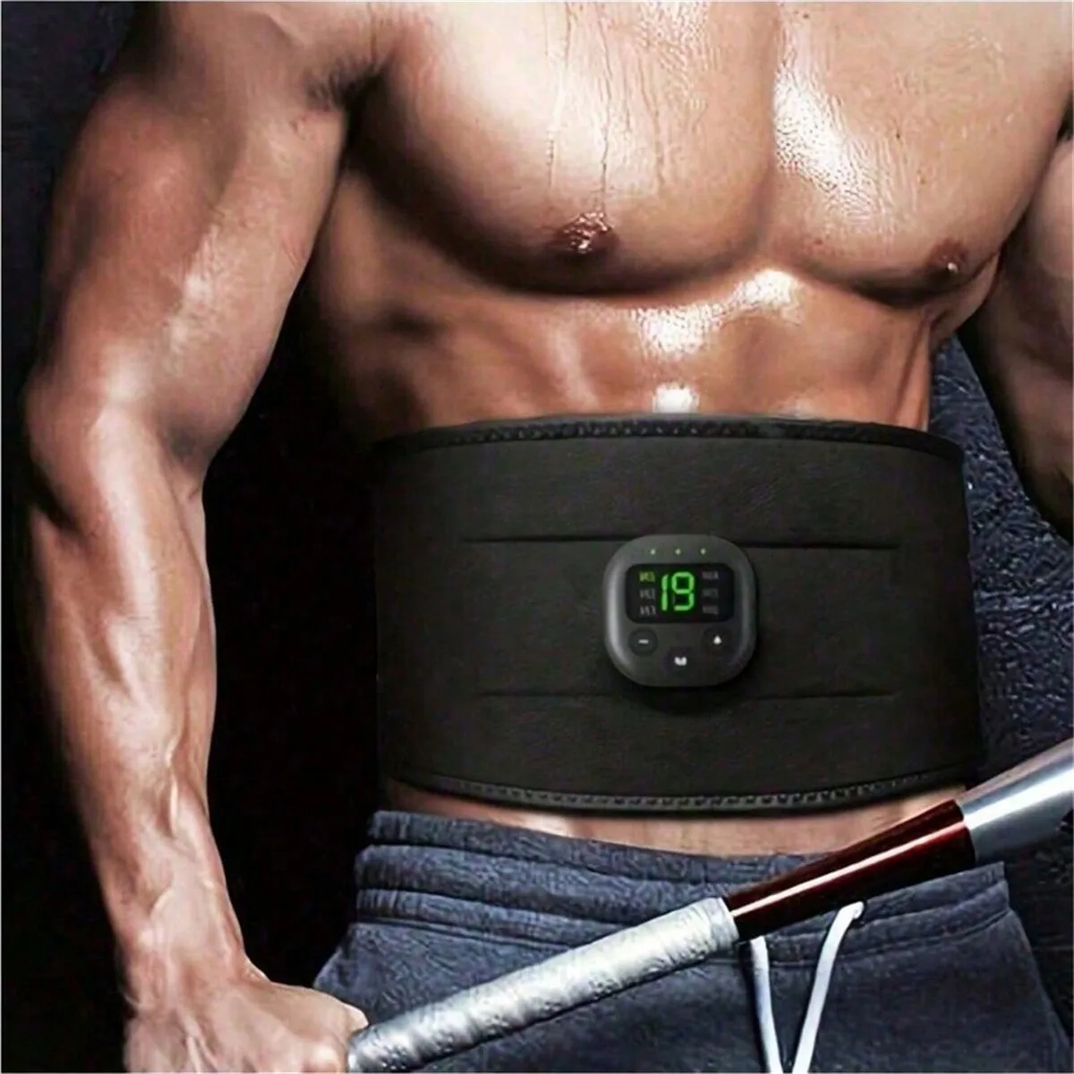 Massageador de cintura portátil carregamento usb shaper braço elétrico quadril perna trainer corpo moldar cinto fitness massageador