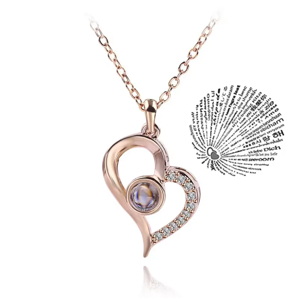 Paar-Halskette, Symbol der Liebe, Liebessprache, Text, Geschenk für die andere Hälfte