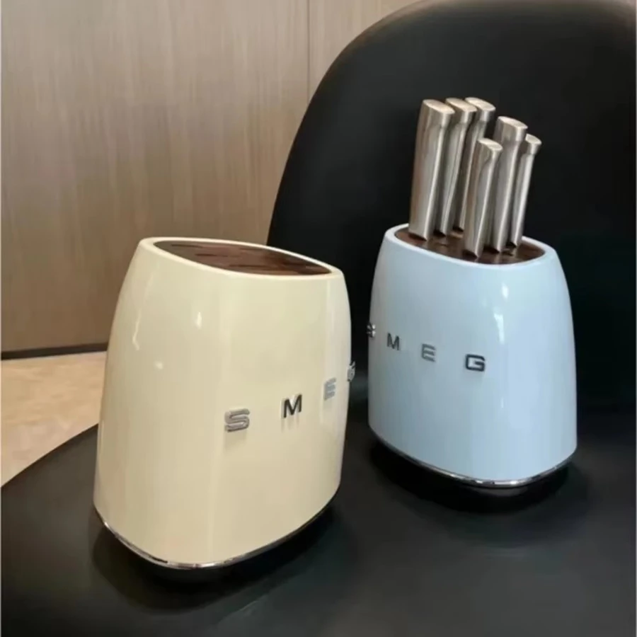 Smeg  Luxury Retro Design Knife Holder Not Include Knives High-quality Kitchen Tool Kitchenware Carrier Home Water cup