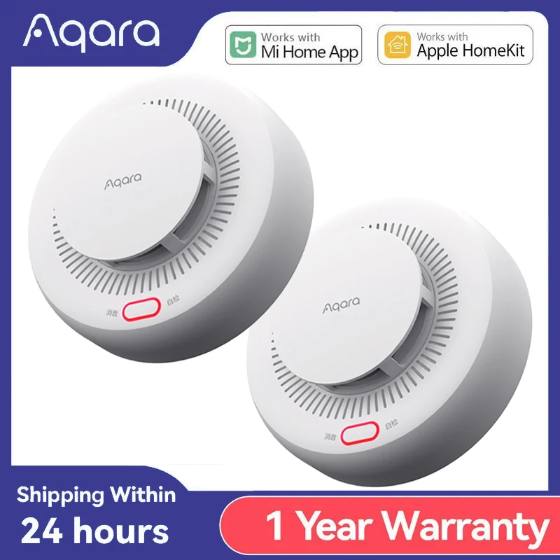 Aqara Smart Smoke Detector Sensor Zigbee 3.0 Fire Alarm Monitor Sound Alert Home Security APP Work With Xiaomi Mi home Homekit