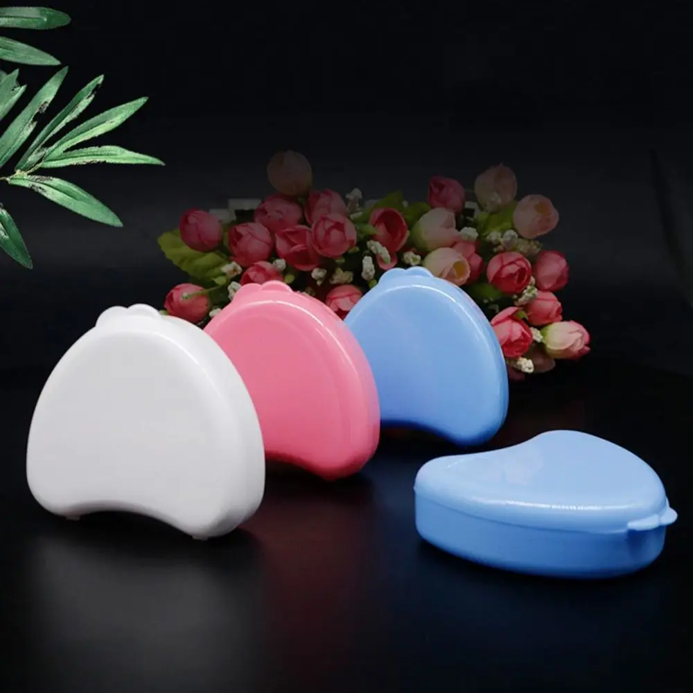 Portable Denture Tray Box Braces Orthodontic Case Retainer Case  Dental Denture Box False Teeth Protective Case