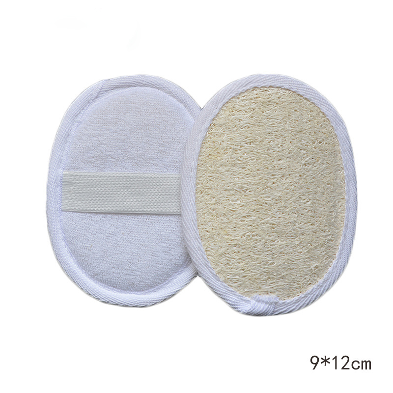 Natural Loofah Body Scrubber Bath Exfoliating ฟองน้ํานุ่มแปรงอาบน้ํา Clearner Pad Exfoliator พัฟอาบน้ํา Body Skin Care เครื่องมือ