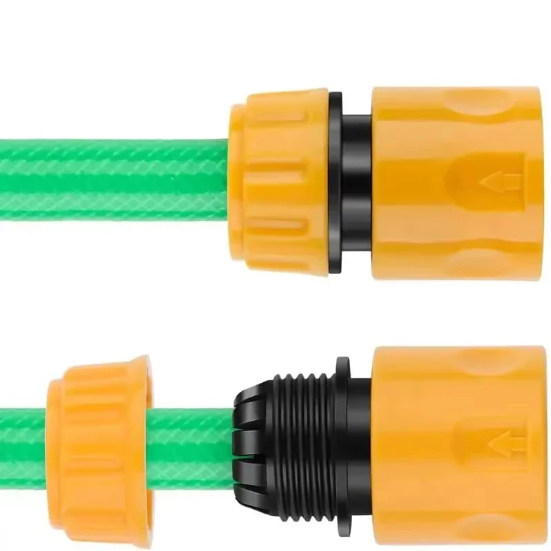 6-teiliges Garten-Schnellschlauchanschluss-Set mit 1/2-Zoll-Ende, doppelter männlicher Schlauchkupplung, Verbindungsadapter, Verlängerungsset für Schlauchrohr