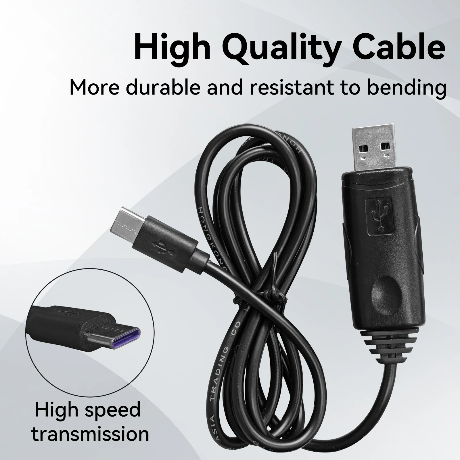 Radtel RT-880 Kabel USB do programowania typu C Interfejs do Radtel RT-880G RT-6D UV-98 plus R5000 R6000 Ham Radio Walkie Talkie