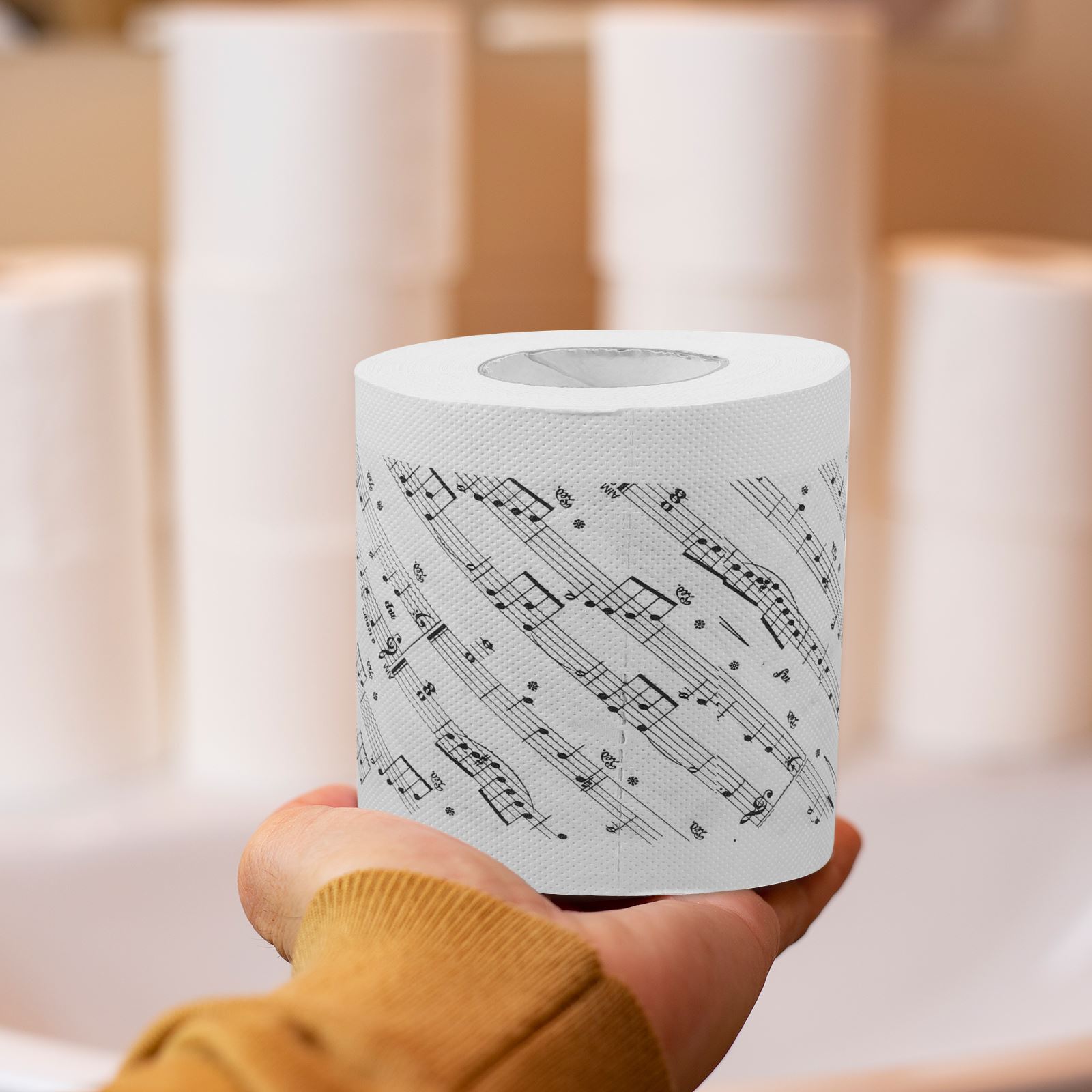 Music Notes Toilet Paper Decorative Toilet Paper Roll Music Notes Patterns Toilet Paper Bathroom Tissue Roll  Tissue Papers
