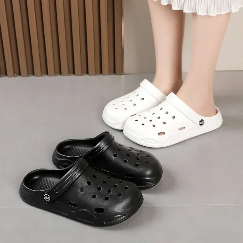 Sapatos com buracos para homens e mulheres, sapatos com buracos de verão, meia bolsa, salto, jaqueta de praia para jardim, praia, sapatos com buracos ao ar livre
